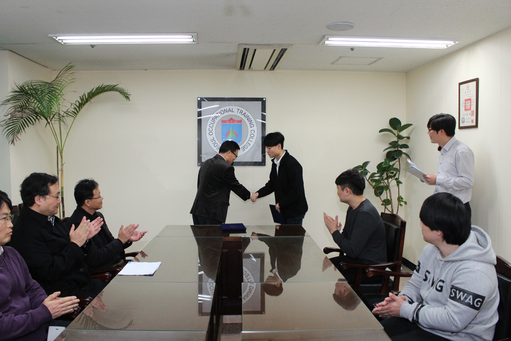 게임·정보보호 2015 졸업작품발표회 우수작품 발표팀 표창